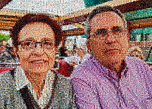 Regalo: Un  En un lienzo y enmarcado en aluminio para alguien de Torredembarra