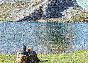 Regalo: Un  Impreso en un lienzo con un bastidor para alguien de Malaga