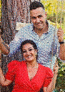 Regalo: Un  En una lámina enmarcada en aluminio para alguien de salamanca