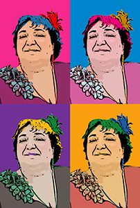 Regalo: Un  En un lienzo y enmarcado en aluminio para alguien de San Sebastian de los Reyes