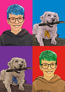 Regalo: Un  En una lámina enmarcada en aluminio para alguien de Huesca