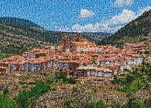 Regalo: Un  En una lámina enmarcada en aluminio para alguien de Castellón 