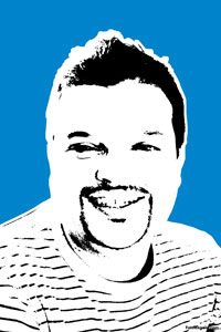 Regalo: Un Stencil Impreso en un lienzo con un bastidor para alguien de San Sebastian de los Reyes