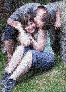 Regalo: Un  Impreso en un lienzo con un bastidor para alguien de salt