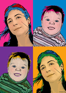 Regalo: Un  Impreso en un lienzo con un bastidor para alguien de San Sebastian de los Reyes