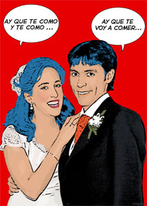 Regalo: Un  Impreso en un lienzo con un bastidor para alguien de Huelva