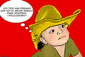 Regalo: Un Pop Art Comic 1 persona Impreso en un lienzo con un bastidor para alguien de fuenlabrada