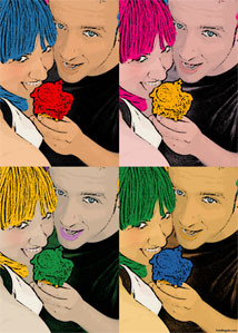 Regalo: Un  Impreso en un lienzo con un bastidor para alguien de Toledo