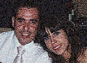 Regalo: Un  En una lámina enmarcada en aluminio para alguien de Elda