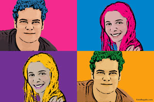 Regalo: Un  En un lienzo y enmarcado en aluminio para alguien de Vitoria