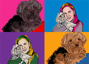 Regalo: Un  Impreso en un lienzo con un bastidor para alguien de puertollano