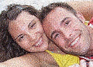 Regalo: Un  En un lienzo y enmarcado en aluminio para alguien de Casarrubios del Monte