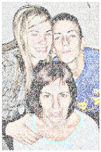 Regalo: Un FotoTexto Impreso en un lienzo con un bastidor para alguien de vallirana