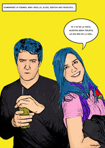 Regalo: Un Pop Art Comic 2 personas Impreso en papel brillo para alguien de PONTEDEUME