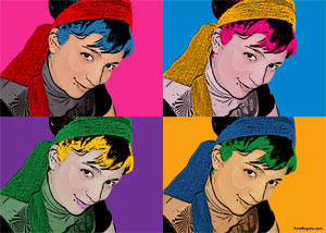 Regalo: Un  Impreso en un lienzo con un bastidor para alguien de ciudad real