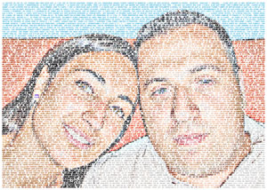 Regalo: Un  En una lámina enmarcada en aluminio para alguien de Lugo