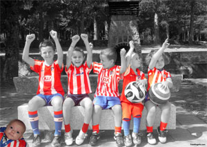 Regalo: Un Coloreado Impreso en un lienzo con un bastidor para alguien de León