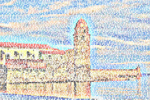 Regalo: Un  En una lámina enmarcada en aluminio para alguien de CERVERA