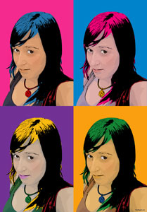 Regalo: Un  Impreso en un lienzo con un bastidor para alguien de rota