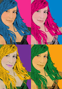 Regalo: Un  Impreso en un lienzo con un bastidor para alguien de rota