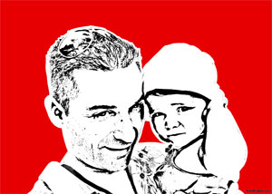 Regalo: Un  Impreso en un lienzo con un bastidor para alguien de montorio