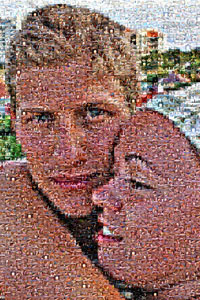 Regalo: Un  En una lámina enmarcada en aluminio para alguien de burgos