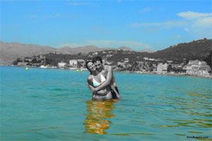 Regalo: Un  Impreso en un lienzo con un bastidor para alguien de San Sebastián