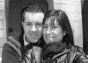 Regalo: Un Blanco y Negro Impreso en un lienzo con un bastidor para alguien de SAN SEBASTIAN DE LOS REYES