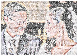 Regalo: Un  En una lámina enmarcada en aluminio para alguien de Oviedo