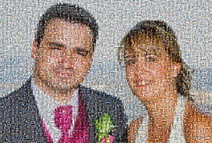 Regalo: Un  En una lámina enmarcada en aluminio para alguien de Leganes