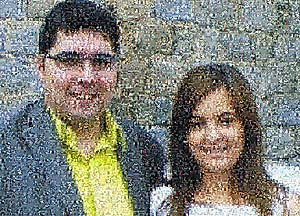 Regalo: Un  En una lámina enmarcada en aluminio para alguien de Mejorada del Campo