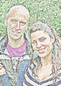 Regalo: Un  Impreso en un lienzo con un bastidor para alguien de lugo