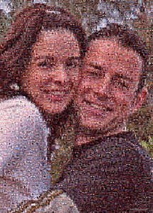 Regalo: Un  En una lámina enmarcada en aluminio para alguien de Javea