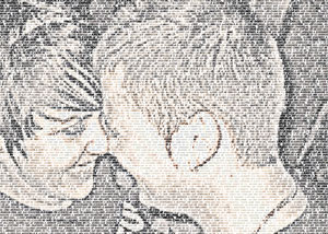 Regalo: Un  Impreso en un lienzo con un bastidor para alguien de motilla del palancar