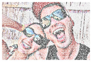 Regalo: Un  En un lienzo y enmarcado en aluminio para alguien de Vilalba