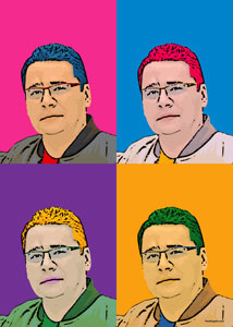 Regalo: Un  En un lienzo y enmarcado en aluminio para alguien de Granada